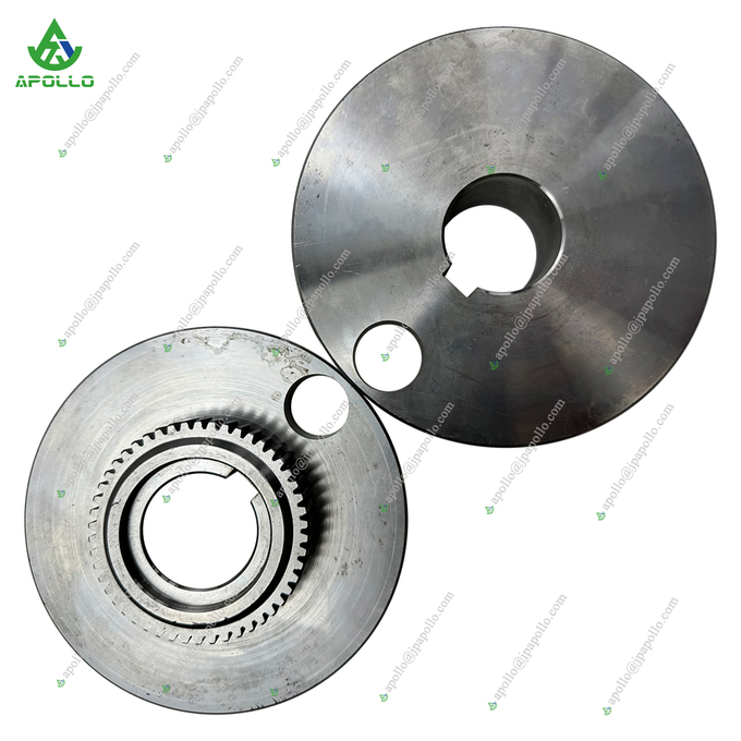 Apollo Connecting Flange installed on asphalt पक्की सड़क करनेवाला screed system